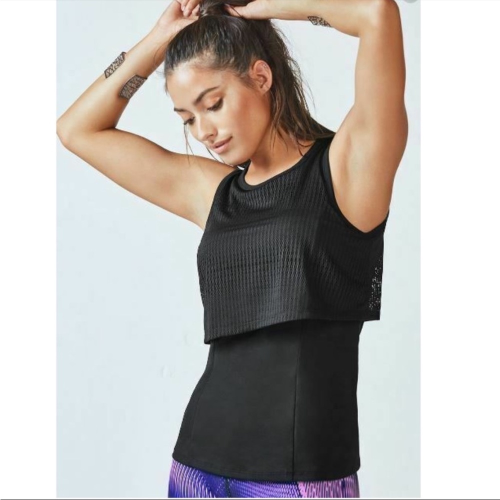 Fabletics Jackie Mesh Tank with bra size medium